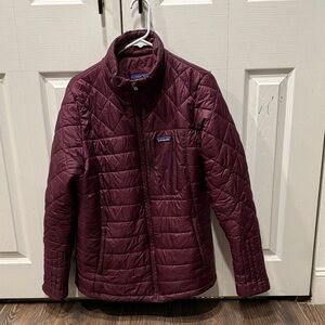 Patagonia Maroon Quilted Jacket